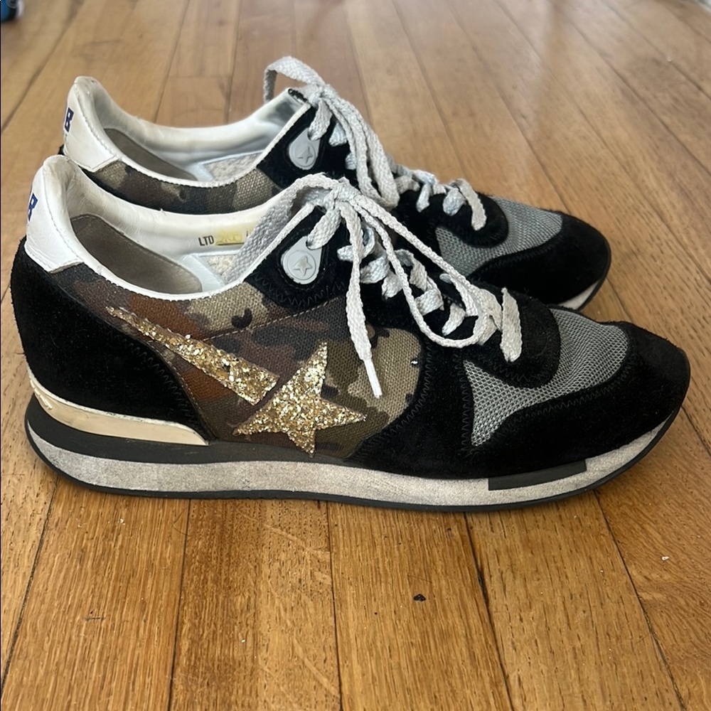 Suede Printed Limited Edition Golden Goose Athletic Sneakers